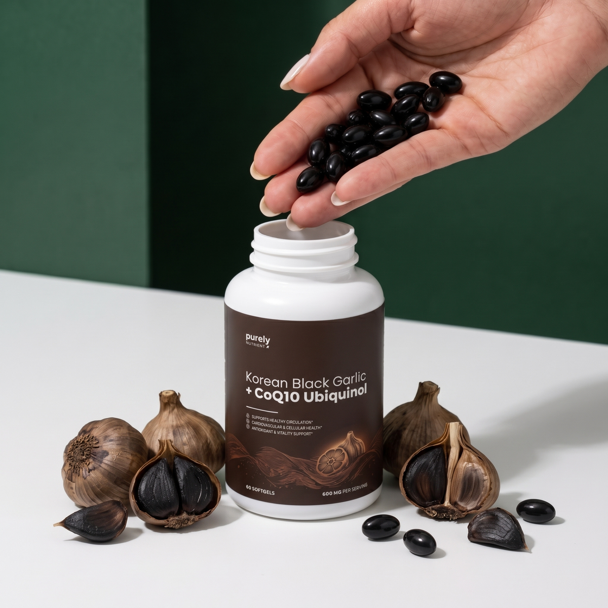Purely Nutrient  Korean Black Garlic